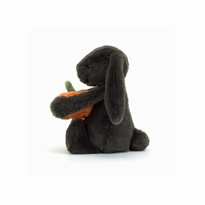 Jellycat Bashful Pumpkin Bunnies USA | 85761CEDY